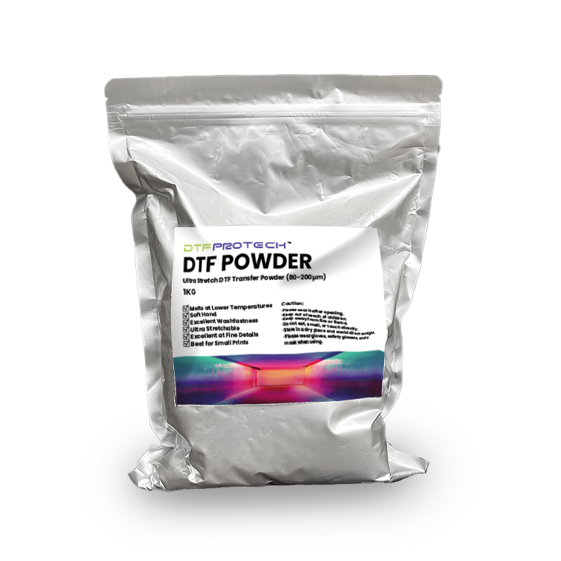 Premium DTF Hot Melt Powder (80-170µm) 1kg The Perfect Balance for Versatile Printing OKEO-TEX 100 Certified