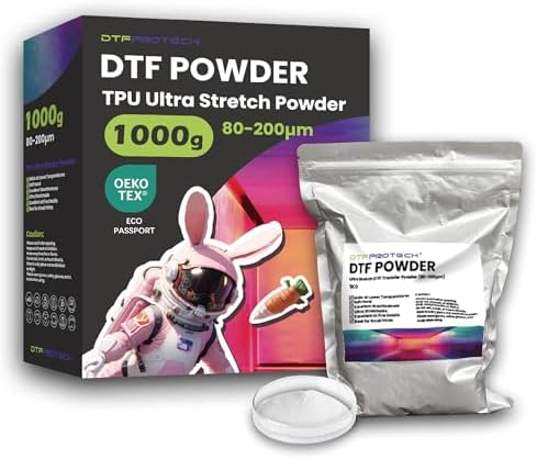 DTF Transfer Powder Adhesive Ultra Stretch 35.2OZ 2.2lb 1kg Hot Melt Adhesive Heat Transfer Printing Special Powder