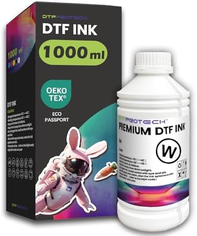 DTFPROTECH 1000ML DTF Pigment Ink CMYK+White - Amazon Official