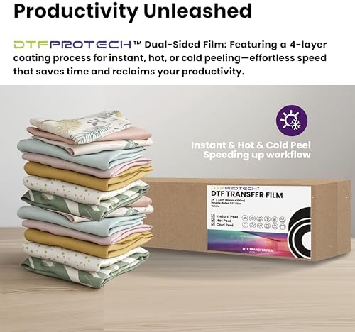 DTFPROTECH Transfer Film - 350% Heavy Ink Load Absorption